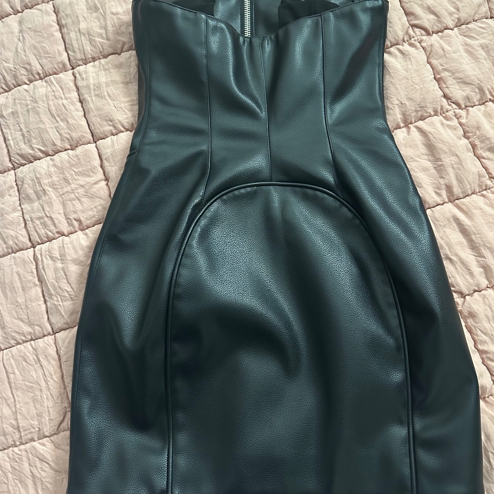 Khy faux leather mini dress